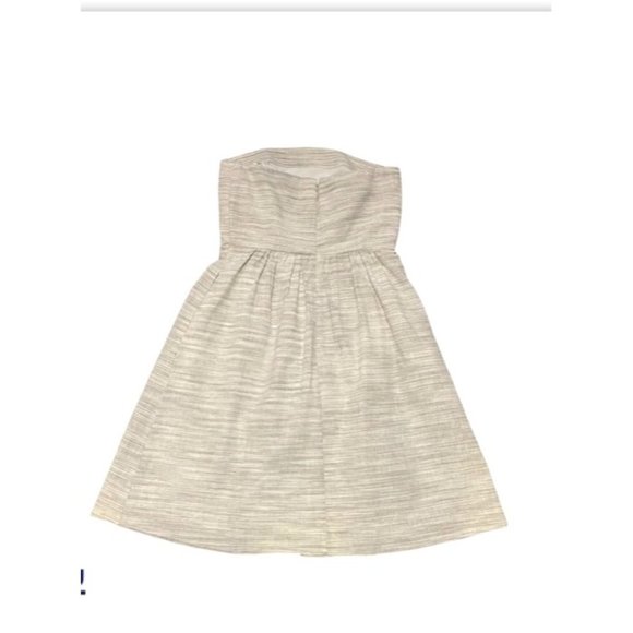 📚Banana Republic • Gray & White Striped Linen Blend Dress - Size 4 - Picture 2 of 7